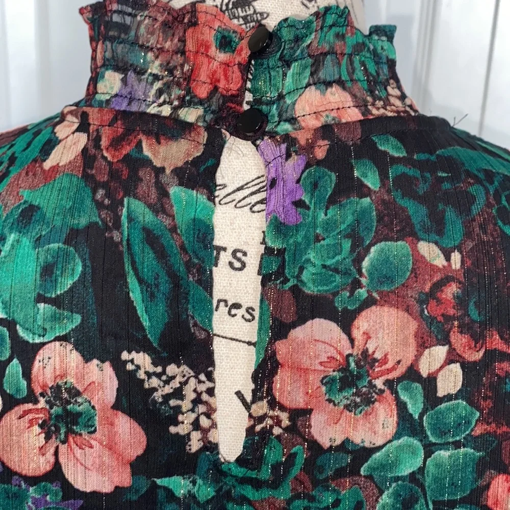 Cato Woman’s Floral Top Multicolor Medium - Picture 7 of 9